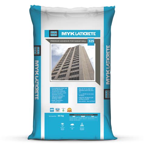 LATICRETE® 325 SHEAR WALL ADHESIVE - MYK LATICRETE - Pioneers in Tile ...