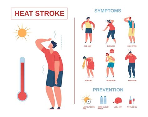 Heatstroke Infographic Poster Heat Stroke Symptoms And Prevention 69225 | The Best Porn Website