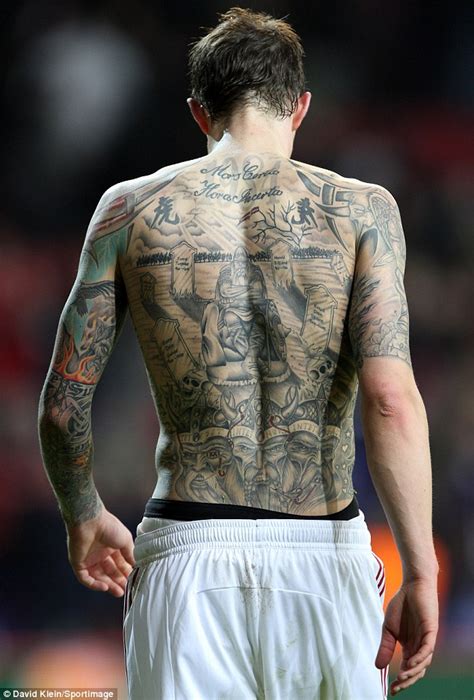 Daniel Agger shows off his tattoos | Daily Mail Online