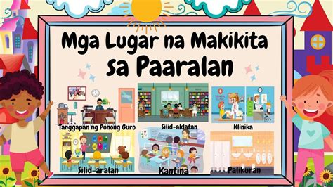 Mga Lugar SA Paaralan Worksheet