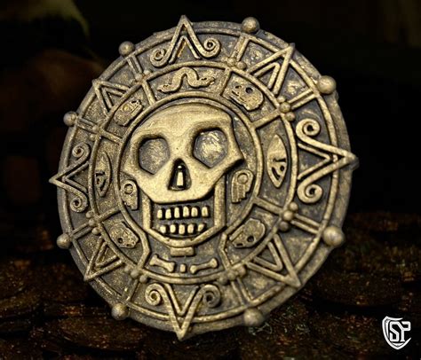 Cursed Treasure Aztec Gold Coin - Etsy