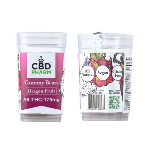 CBD Pharm Dragon Fruit Delta 8 Gummy Bears | CBD PHARM