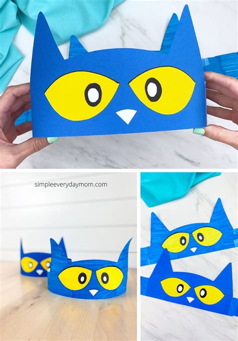 This easy Pete the Cat headband is a fun and simple children's book craft. It's great for ...