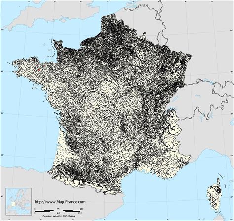 ROAD MAP TREVE : maps of Trévé 22600