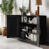 Neutype 31"x31"x16" Modern Rectangle Wood Storage Cabinets for ...