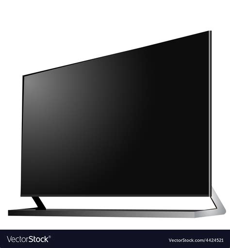 TV modern flat screen lcd led Royalty Free Vector Image