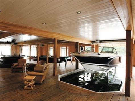 Awesome Boathouse | House boat, House, Boat garage