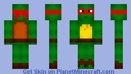 Raphael TMNT Minecraft Skin