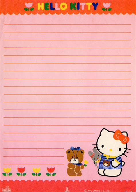 Free Printable Hello Kitty Stationery - Free Printable