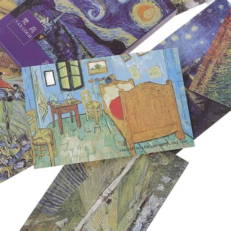 Aliexpress.com : Buy 30 Sheet/Box Van Gogh Oil Painting Bookmarks Postcards Vintage Greeting ...