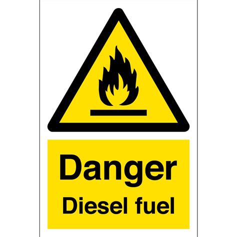 Diesel Fuel Warning Signs - from Key Signs UK