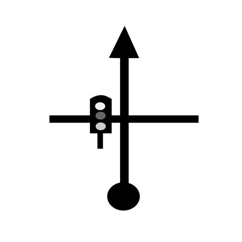 Clipart - TSD-signal-take-straight-road