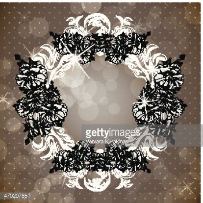 Floral Frame In Vintage Style Stock Clipart | Royalty-Free | FreeImages