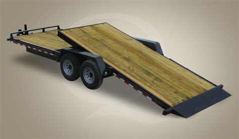 Wood Floor Tilt Equipment Trailer - Quality Trailers - Quality Trailers