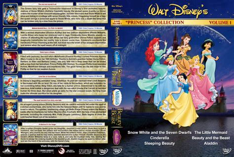 Disney Princess Collection - Volume 1 R1 Custom DVD Cover - DVDcover.Com