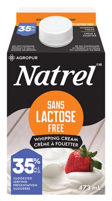 Natrel Lactose Free 35% Whipping Cream | Natrel