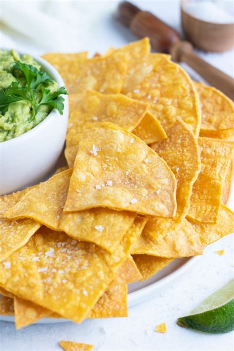 Homemade Baked Tortilla Chips Recipe - Evolving Table