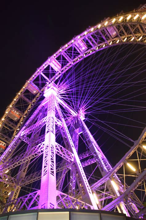 Free Images : light, city, ferris wheel, amusement park, landmark, lighting, long exposure ...