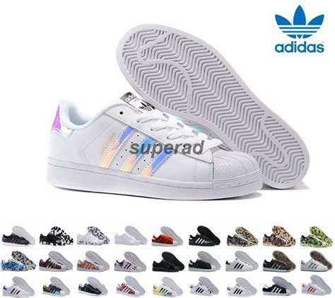 Adidas Originals Superstar White Hologram Iridescent Junior Superstars ...