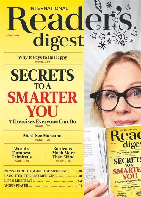 Get digital access to Reader's Digest International Magazine | Magzter.com