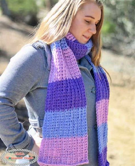 25 Free Tunisian Crochet Scarf Patterns - Blitsy