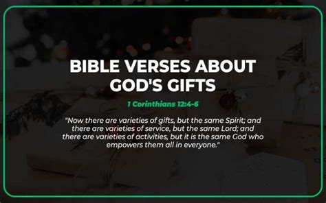 30 Important Bible Verses About God’s Gifts - Scripture Savvy