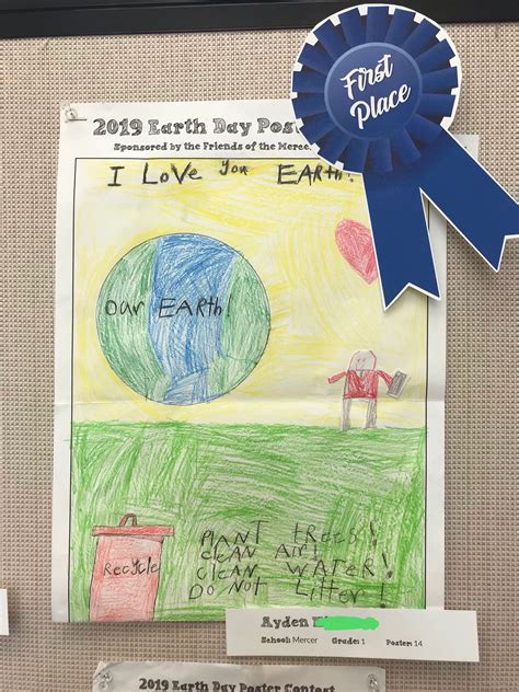 Earth Day Poster Contest winners announced – Mercer Public Library