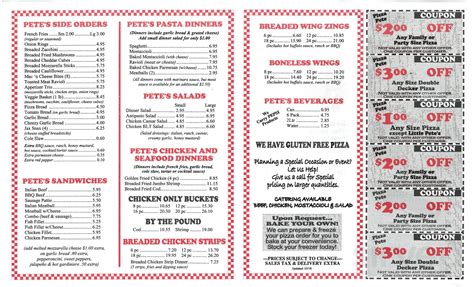 Pizza Pete- Orland Park menus in Orland Park, Illinois, United States