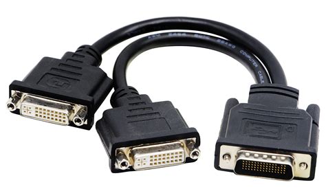 zdyCGTime DMS-59 to DVI Splitter Cable Connector for Dual Monitor Setups or as a DVI Adapter Y ...