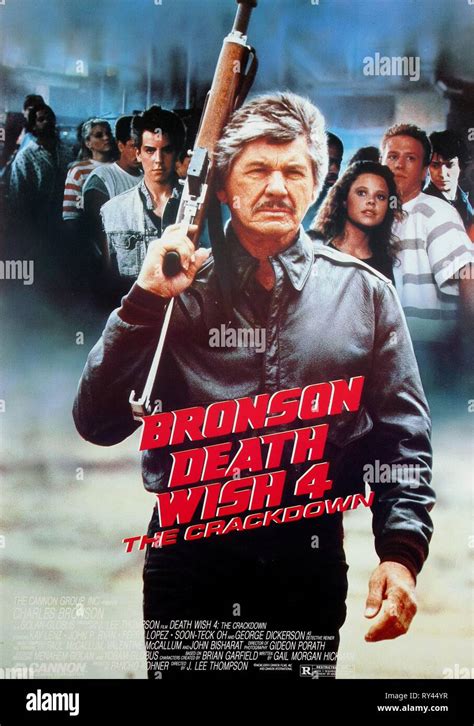 CHARLES BRONSON POSTER, DEATH WISH 4: THE CRACKDOWN, 1987 Stock Photo ...