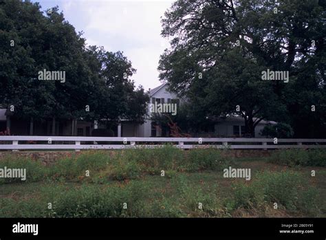 USA, TEXAS, LYNDON B. JOHNSON NATIONAL HISTORIC PARK, LBJ RANCH HOUSE ...