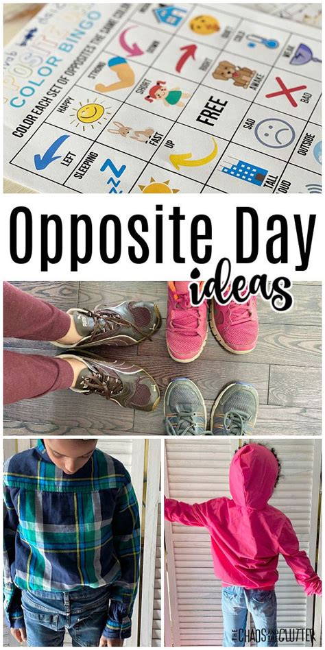 Bring some silliness to your house or classroom with these fun Opposite Day ideas for having an ...