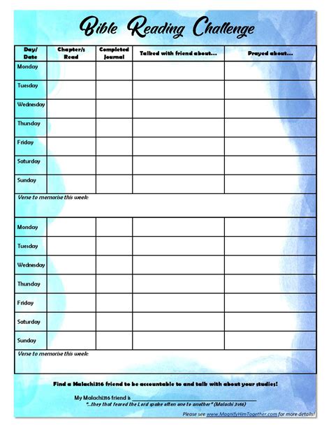 Introducing Bible Reading Journals … and a Challenge! – Magnify Him Together