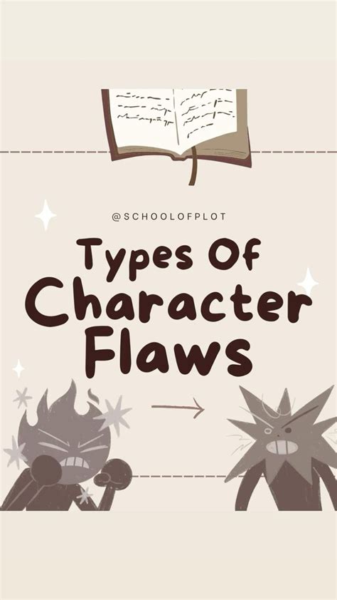 Character flaw ideas - how to write a protagonist - writing a book - novel writing tips ...