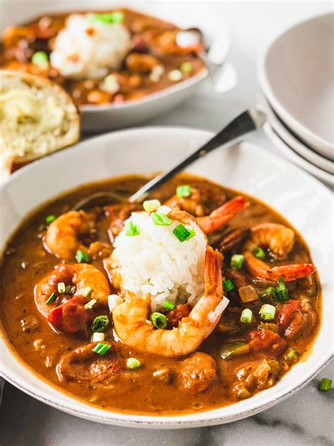 Healthier Shrimp and Sausage Gumbo Recipe - Hummingbird Thyme