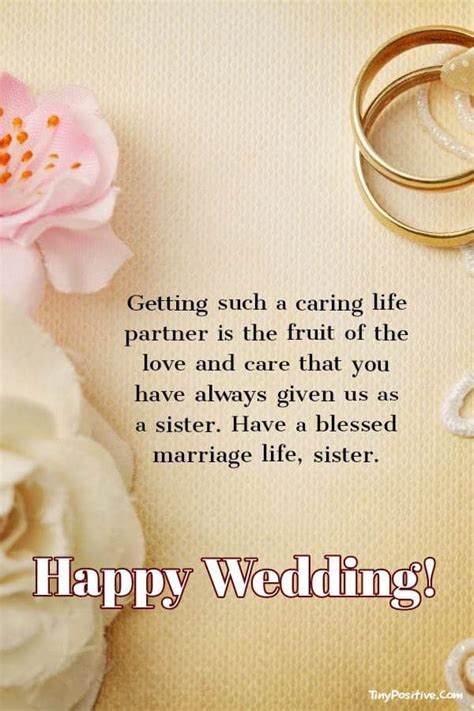 Wedding Wishes Messages For Sister - Image to u