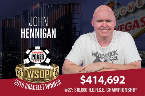 John Hennigan Wins 2018 WSOP H.O.R.S.E. Championship for Fifth Gold ...