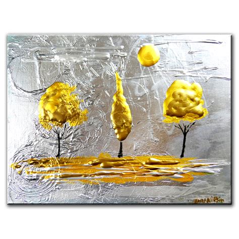 Easy Painting Techniques by Peter Dranitsin: GOLD ON SILVER - ABSTRACT ...