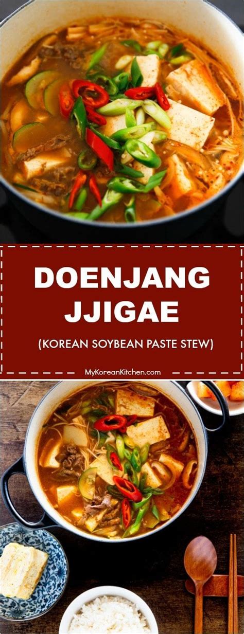 Doenjang Jjigae (koreanischer Sojabohnenpasteneintopf) | Easy korean ...