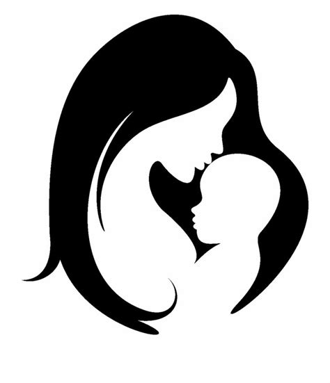 Baby Mama Mother Silhouette Child Hd Image Free Png - Mom N Baby Vector ...