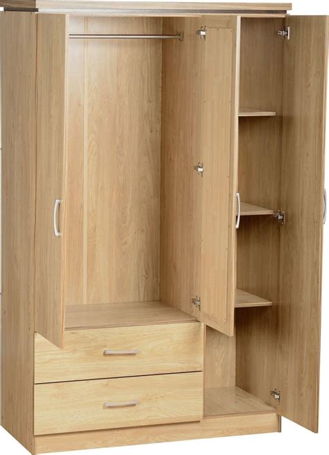 3 Door Wardrobe With Drawers And Shelves | Drawers, Build a closet ...