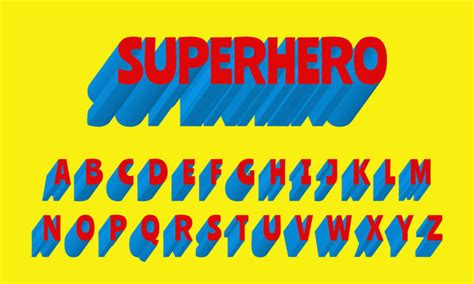 Superman Alphabet Font