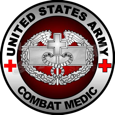 U.S. Army Combat Medic Sticker – Round - Item #AR-076 - USA Military ...