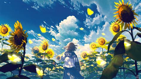 1375431-anime-school-girl-sun-flower-scenery-4k-pc-wallpaper.jpg ...