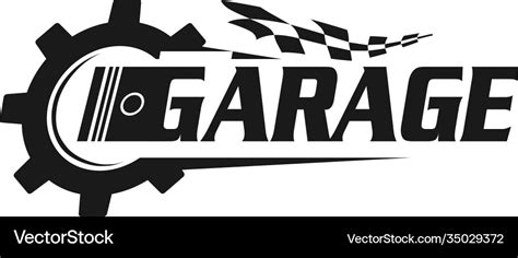 Automotive logo design style logo for garage Vector Image