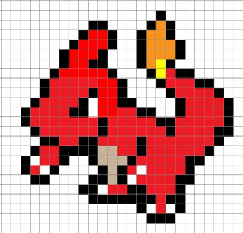 STL file Charmander Evolution pixel art 🎨 ・3D print object to download・Cults