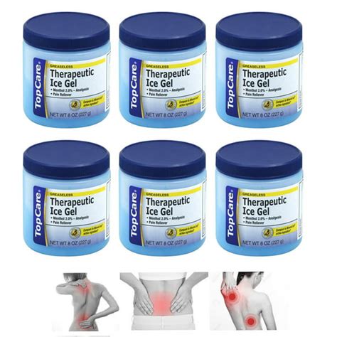 6 Analgesic Gel Menthol Muscle Joint Rub Back Pain Ache Sprain Relief ...