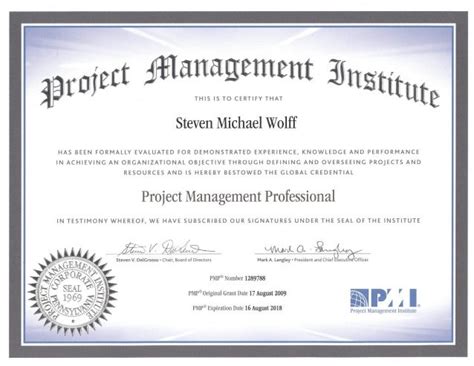 Project Management Institute (PMI) Project Management Professional (P…