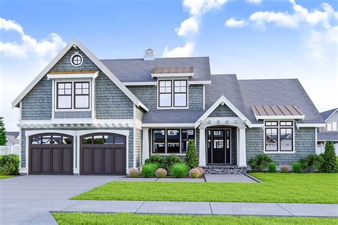 Two-story Craftsman Home Plan with Covered Rear Porch - 280060JWD | Architectural Designs ...