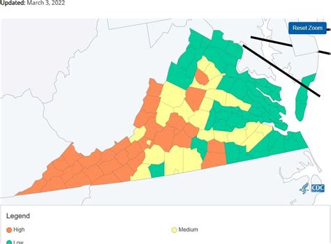 CDC’s latest COVID risk map by county across VA | WRIC ABC 8News